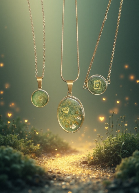 Komplet Złote Serce