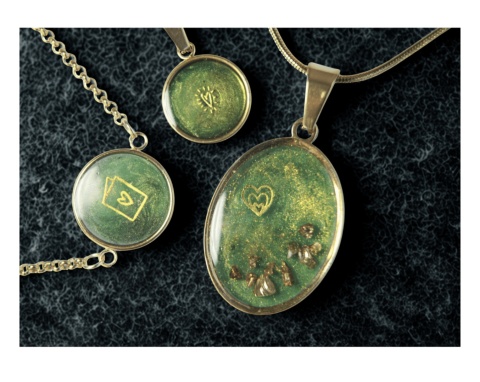 Komplet Złote Serce