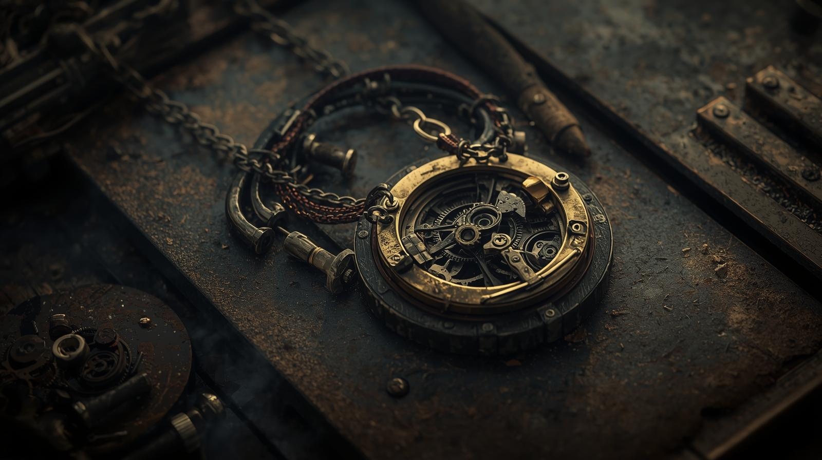 ⚙️ Biżuteria steampunkowa jako ślad – o formach, które wyglądają jak rekwizyty z innej rzeczywistości